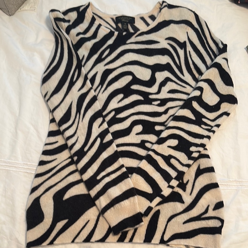 Zebra Print Sweater